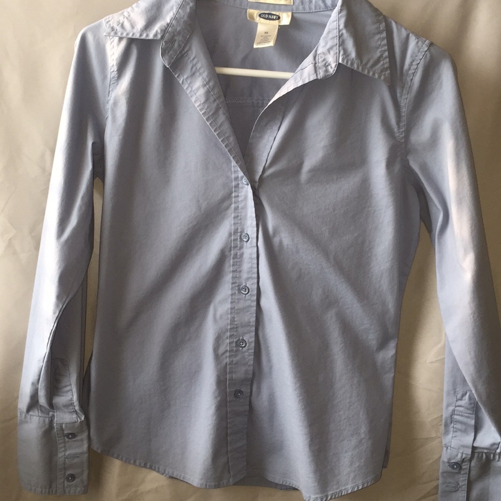 Blue Old Navy button up shirt